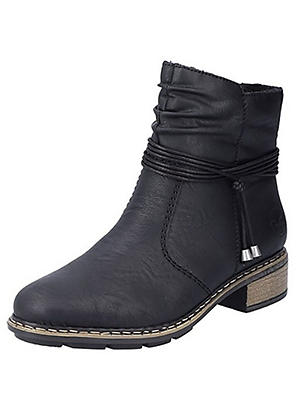 Navy Boot high quality Slouch Stiefeletten