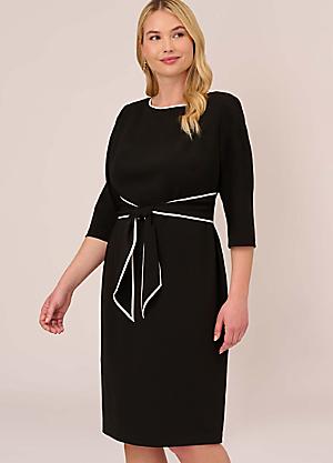 Adrianna papell black store and white dress