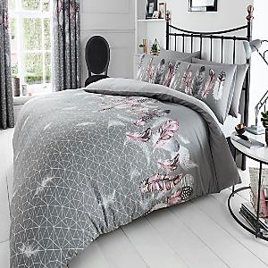 GC GAVENO CAVAILIA Soft & Cosy Royal Jacquard Fancy Glitter Double Duvet  Set, Shiny Blossom Breathable Damask Quilt Bedding Cover With Pillowcases
