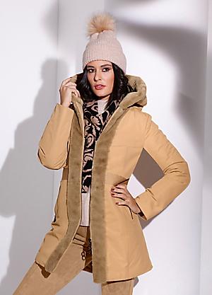 Witt Faux Fur Quilted Seam Detail Coat