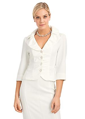 ladies white short jacket