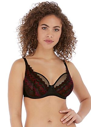 bonprix Underwired Leopard Print Minimiser Bra