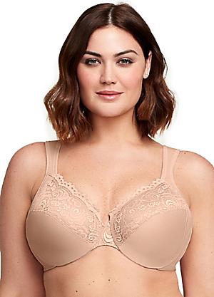 Details about   Glamorise 9075 Full Figure Embroidered Wonderwire Unlined Bra NWOT X6640 
