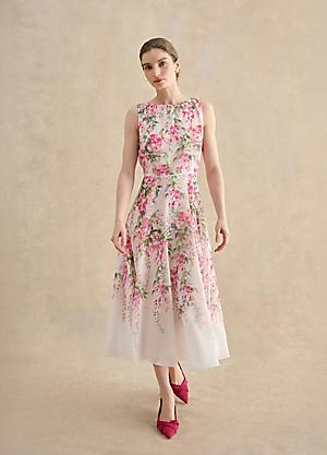 elegant maxi dress with sleeves Elegant Swinging Sleeve Silk Satin Abaya Dress main image 0
