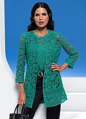 Green 2024 lace jacket