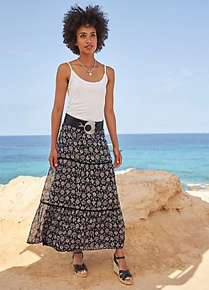 Heine chiffon shop maxi skirt