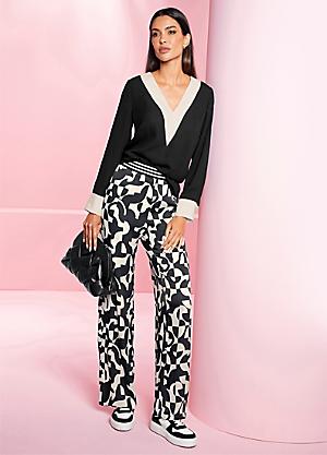 Heine Elasticated Waist Wide Leg Trousers