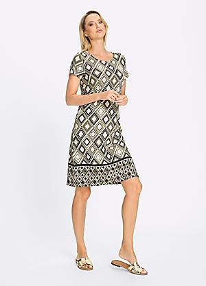 knee length dresses for ladies Heine Maxi Dress Off White / 3XL