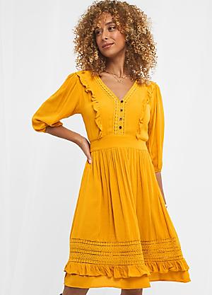 joe brown mustard dress