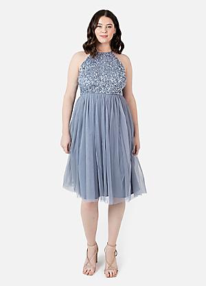 strapless open back dress Baltic Born Womens Marta Smocked Midi Dress | Summer Floral