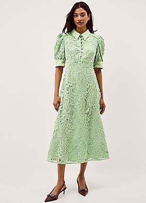 monsoon green monica lace midi dress Monsoon Green Midi Tea Dress Lace Midi Dress Green Buy Monsoon Green Monica Lace Midi Dress