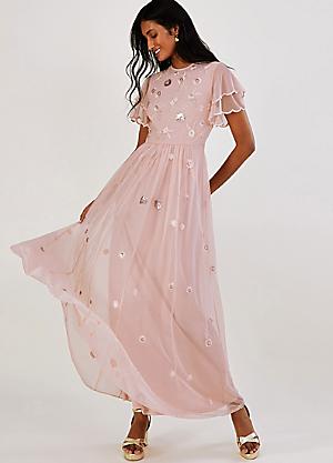 Monsoon dusky best sale pink dress