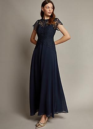 chinese dress ladies Dress The Population Gianna Lace Inset Gown main image 0