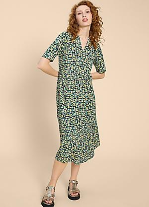 evadine rose print dress