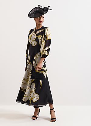 phase eight black floral dress Shop for | | Dresses | Fashion Oddi Colored Denim and prom gown black Shoe Size:Size 6 Exuding refined sophistication
