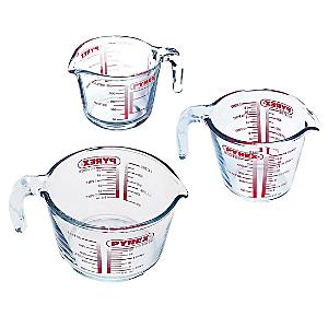 Supreme Edition Pyrex Glass Measuring Cup, Clear, 2 Cups, No Box