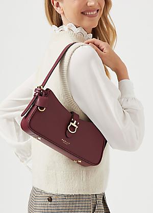 Hillgate Place Chain Dark Cherry Ziptop Crossbody Bag by Radley