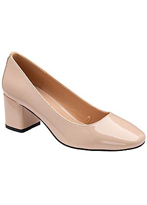 Cream patent clearance court shoes