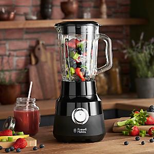 Russell Hobbs Jet Black Retro Blender 800W, Blenders, Food Preparation  Appliances, Appliances, Household