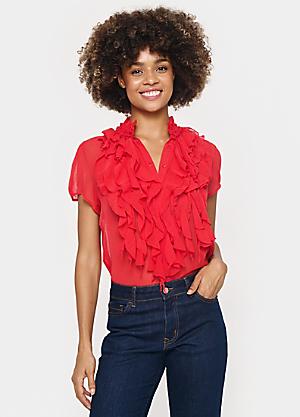 Saint tropez ruffle blouse online