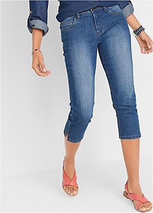 Lisskolo Women's Capri Jeans Embroidered Stretch Mid-Rise Skinny Cropped  Denim Jeans Capris