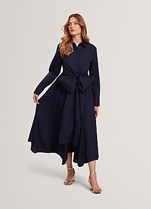ted baker navy long sleeve dress Ted Baker ELLISIA - Shirt dress - navy/dark blue