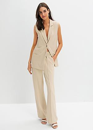 Witt Elasticated Wide Leg Jersey Trousers