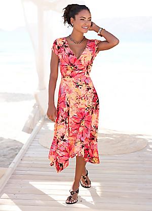 beach time dresses Beachtime Ruffle Trim Xtra Small / Blue Tones