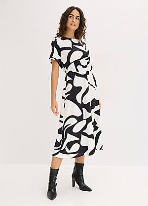 patterned summer dresses Milla Women's Playful Floral Midi Dress with bow main image 1
