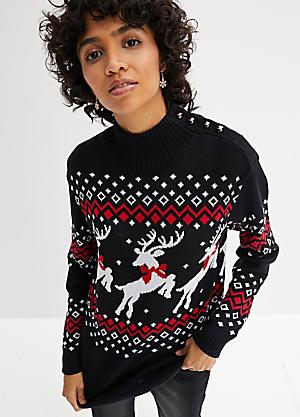 Shop for Size 10 Black Christmas Jumpers Kaleidoscope