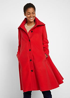 Long clearance red coats