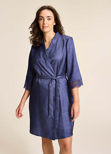 365 by Freemans Satin Jacquard Robe | Kaleidoscope