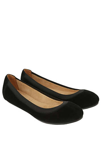 Accessorize Elasticated Suede Ballerinas