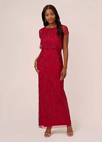 Adrianna papell sale embellished gown