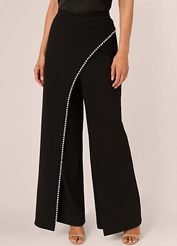 Adrianna Papell Pearl Crepe Trousers Kaleidoscope