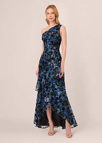 Organza floral prom hot sale dress kaleidoscope