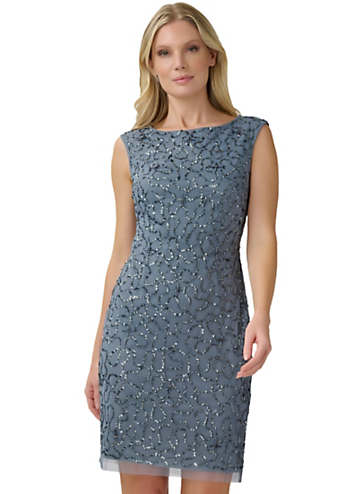 Adrianna papell outlet short beaded dress