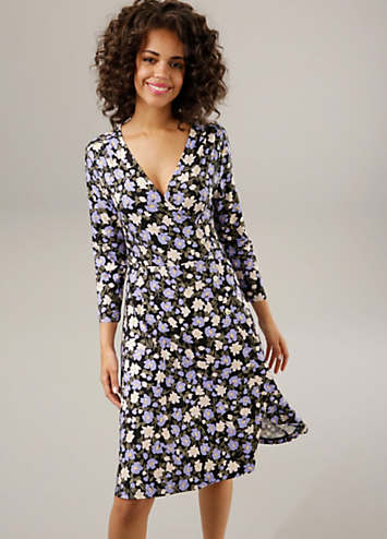 Aniston Floral Jersey Dress | Kaleidoscope