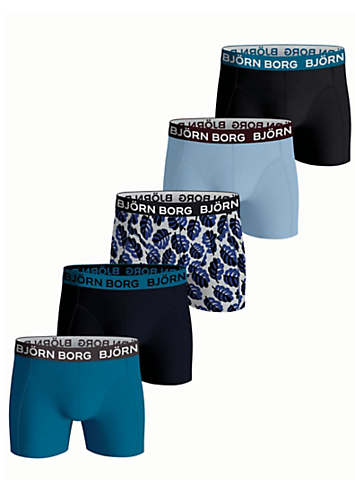 Bjorn Borg Cotton Stretch Boxer 5 Pack | Kaleidoscope