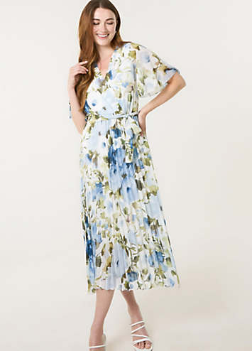 Blue Vanilla Wrap Front Pleated Dress Blue Swirl Print Pleated Round Neck Dress Blue Vanilla Blue Vanilla Wrap Front Pleated Dress Blue Swirl Print Pleated Round Neck Dress Blue Vanilla