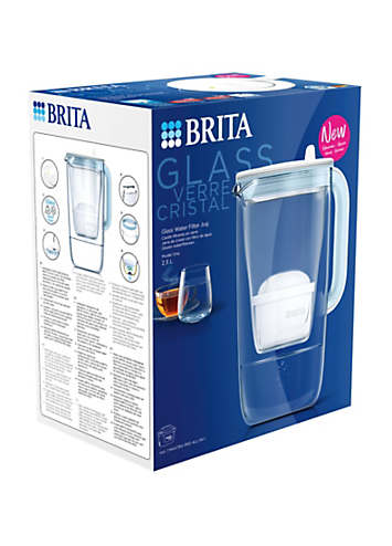 Brita Glass Water Filter Jug Light Blue (2.5L) incl. 1x MAXTRA PRO All ...