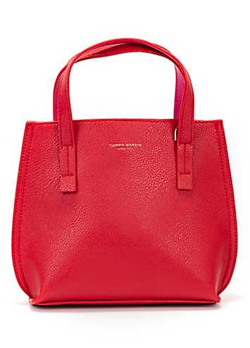Campo Marzio Iconic Cherry Red Faux Leather Mini Tote Bag