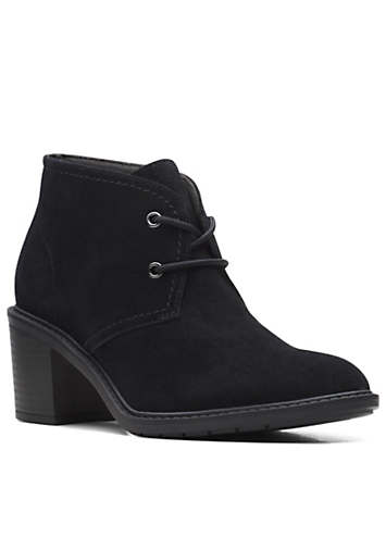 clarks black booties