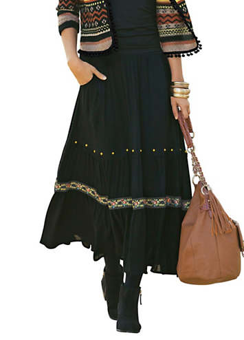 black gypsy skirt uk