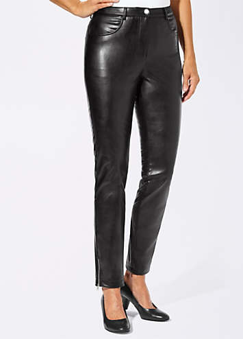 shiny leather trousers