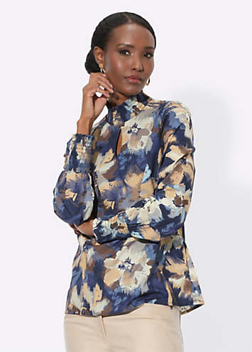 Stand Collar Cocoon Blouse main image 0
