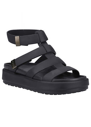 Crocs Black Brooklyn Luxe Gladiator Sandals | Kaleidoscope