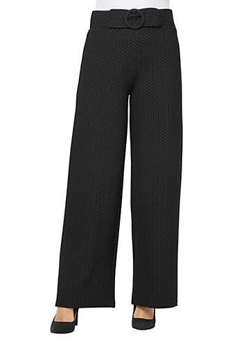 Witt Elasticated Wide Leg Jersey Trousers