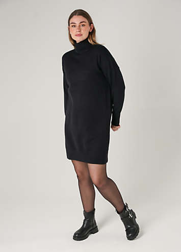French Connection Cosy Roll Neck Long Sleeve Mini Dress | Kaleidoscope