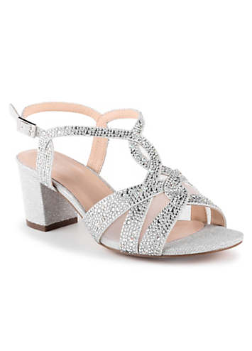 Sparkly heel clearance sandals